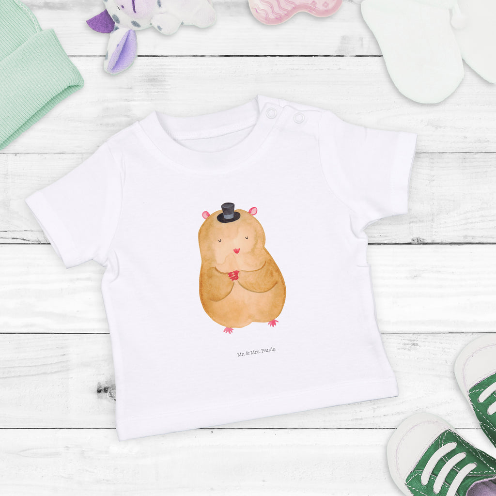 Baby T-Shirt Hamster mit Hut Hamster, Hut, Magier, Zylinder, Zwerghamster, Zauberer, Houdini	 Mädchen,Jungen,Unisex,Motiv,Baby T-Shirt,Kurzarm  süße Tiermotive, gute Laune, lustige Sprüche, Tiere