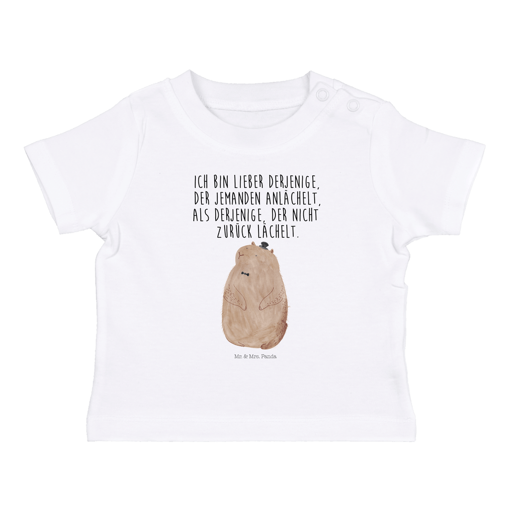 Baby T-Shirt Murmeltier Murmeltier, Knigge, Fröhlichkeit, Freundlichkeit, Respekt, Anstand,  Mädchen,Jungen,Unisex,Motiv,Baby T-Shirt,Kurzarm  süße Tiermotive, gute Laune, lustige Sprüche, Tiere