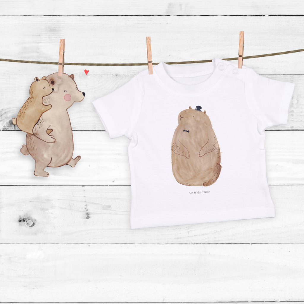 Baby T-Shirt Murmeltier Murmeltier, Knigge, Fröhlichkeit, Freundlichkeit, Respekt, Anstand,  Mädchen,Jungen,Unisex,Motiv,Baby T-Shirt,Kurzarm  süße Tiermotive, gute Laune, lustige Sprüche, Tiere