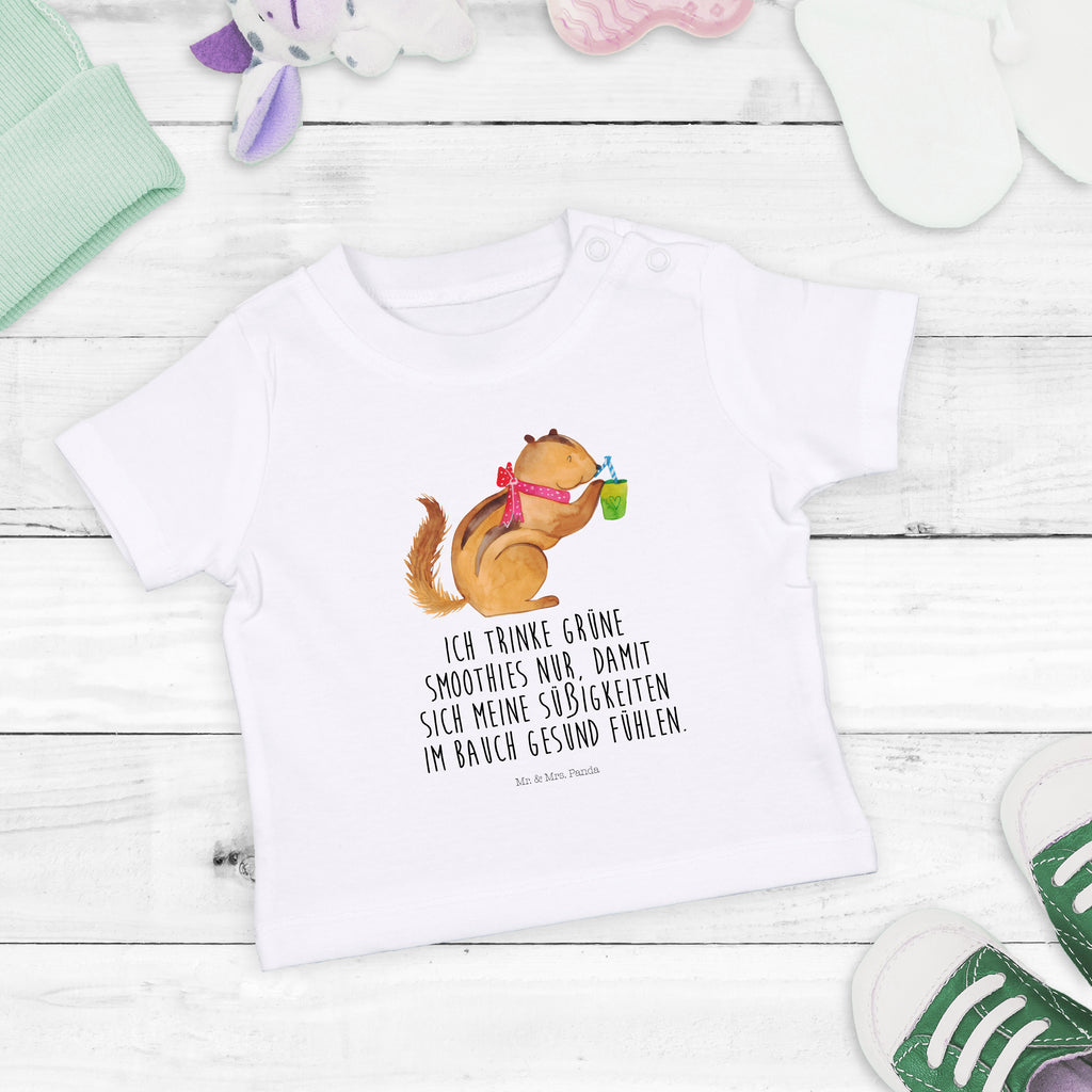 Baby T-Shirt Eichhörnchen Smoothie Green Smoothies, Diät, Abnehmen, Streifenhörnchen, Eichhörnchen,  Mädchen,Jungen,Unisex,Motiv,Baby T-Shirt,Kurzarm  süße Tiermotive, gute Laune, lustige Sprüche, Tiere