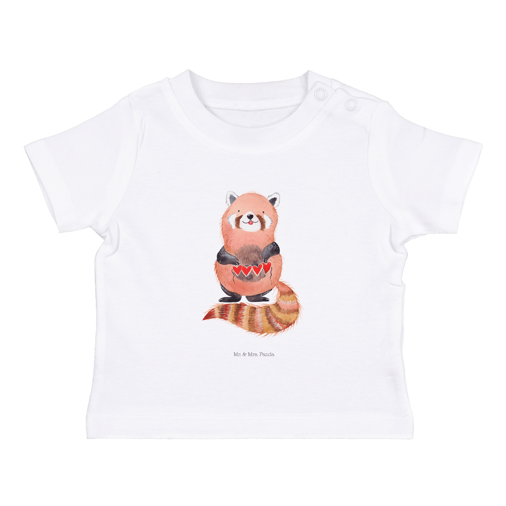 Baby T-Shirt Roter Panda Panda, Liebe, Rot, Herz, Liebling, Lieblingsmensch Mädchen,Jungen,Unisex,Motiv,Baby T-Shirt,Kurzarm  süße Tiermotive, gute Laune, lustige Sprüche, Tiere