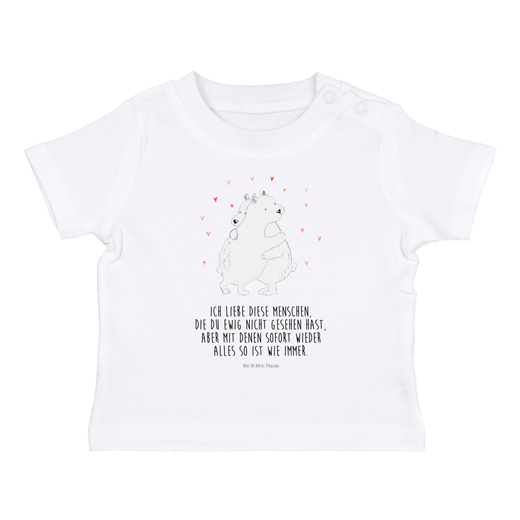 Baby T-Shirt Eisbär Umarmen  Mädchen,Jungen,Unisex,Motiv,Baby T-Shirt,Kurzarm  süße Tiermotive, gute Laune, lustige Sprüche, Tiere