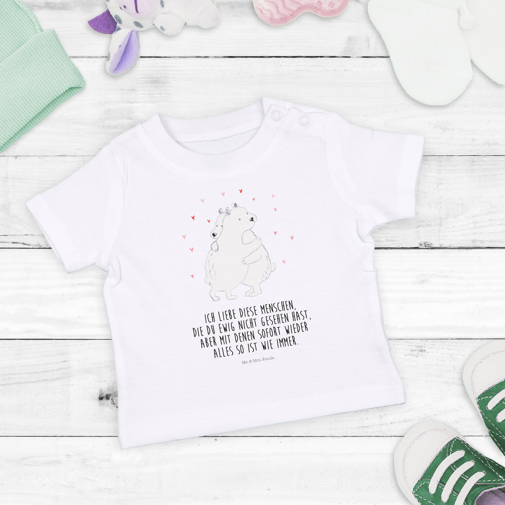 Baby T-Shirt Eisbär Umarmen  Mädchen,Jungen,Unisex,Motiv,Baby T-Shirt,Kurzarm  süße Tiermotive, gute Laune, lustige Sprüche, Tiere