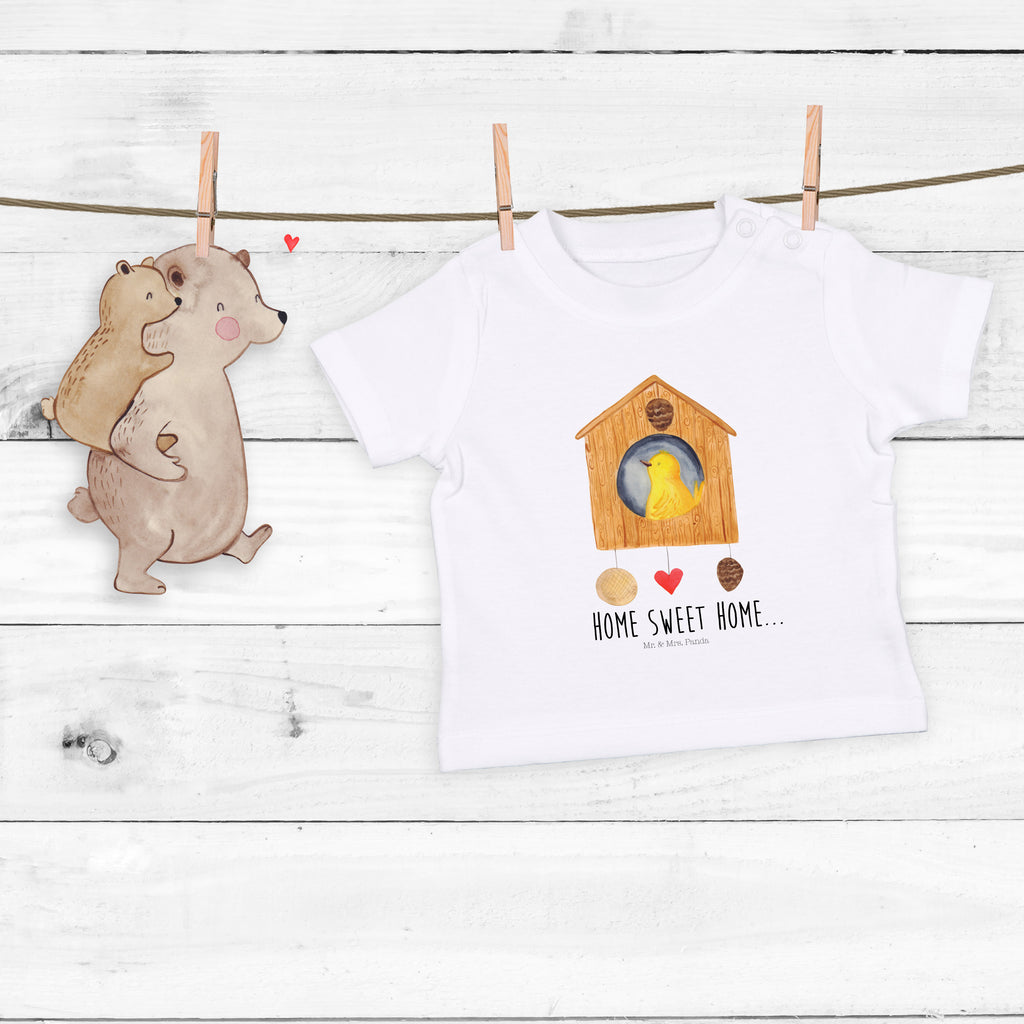Baby T-Shirt Vogelhaus sweet Home Vogelhaus, Vogel, Home sweet Home, Einzug, Umzug, Geschenk, Einzugsgeschenk, Hausbau, Haus Mädchen,Jungen,Unisex,Motiv,Baby T-Shirt,Kurzarm  süße Tiermotive, gute Laune, lustige Sprüche, Tiere