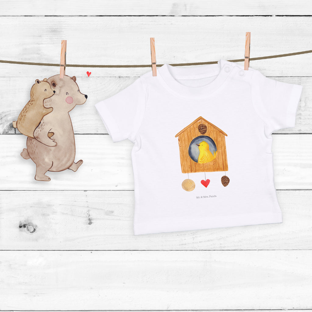 Baby T-Shirt Vogelhaus sweet Home Vogelhaus, Vogel, Home sweet Home, Einzug, Umzug, Geschenk, Einzugsgeschenk, Hausbau, Haus Mädchen,Jungen,Unisex,Motiv,Baby T-Shirt,Kurzarm  süße Tiermotive, gute Laune, lustige Sprüche, Tiere