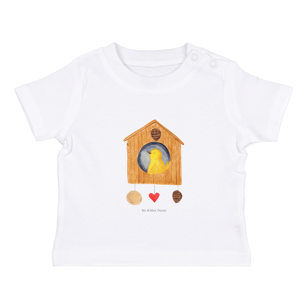 Baby T-Shirt Vogelhaus Vogel, Vögel, Vogelhaus, Vogelhäuschen, Home sweet home, Zuhause, Nest, Eigenheim, Familie, Wohnung, Haus, unser Haus, Lieblingsort, Castle Mädchen,Jungen,Unisex,Motiv,Baby T-Shirt,Kurzarm  süße Tiermotive, gute Laune, lustige Sprüche, Tiere