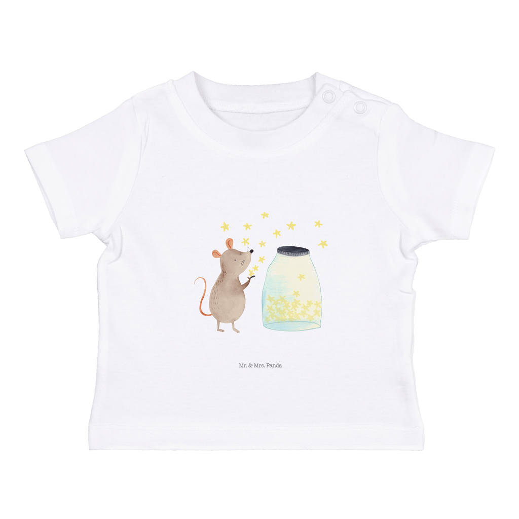 Baby T-Shirt Maus Sterne Maus, Sterne, Wunsch,Kind, Taufe, Taufgeschenk, Geburt, Schwangerschaft, erstes Kind, Kindergeburtstag, Geburtstag, Hoffnung, Träume Mädchen,Jungen,Unisex,Motiv,Baby T-Shirt,Kurzarm  süße Tiermotive, gute Laune, lustige Sprüche, Tiere