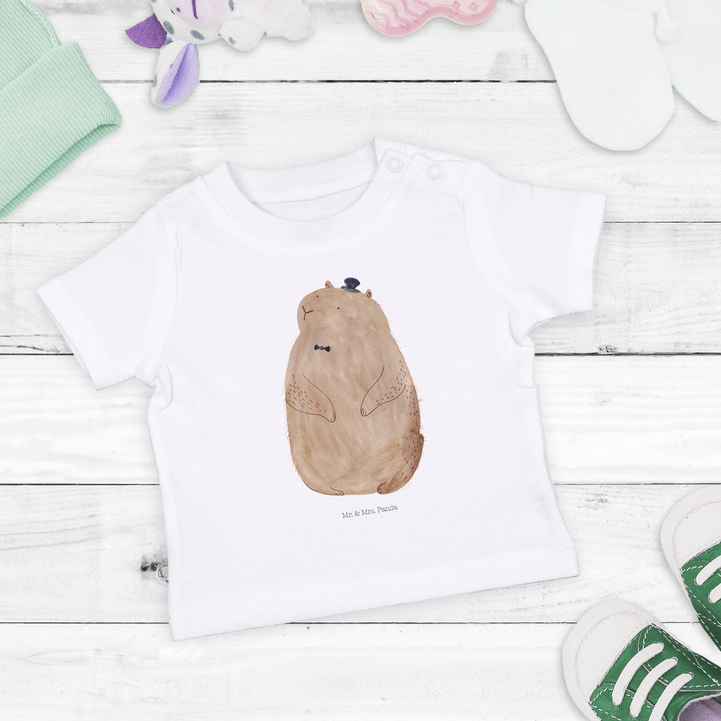 Baby T-Shirt Murmeltier Murmeltier, Knigge, Fröhlichkeit, Freundlichkeit, Respekt, Anstand,  Mädchen,Jungen,Unisex,Motiv,Baby T-Shirt,Kurzarm  süße Tiermotive, gute Laune, lustige Sprüche, Tiere