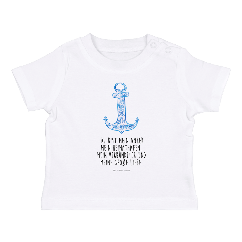 Baby T-Shirt Anker Blau  Mädchen,Jungen,Unisex,Motiv,Baby T-Shirt,Kurzarm  süße Tiermotive, gute Laune, lustige Sprüche, Tiere
