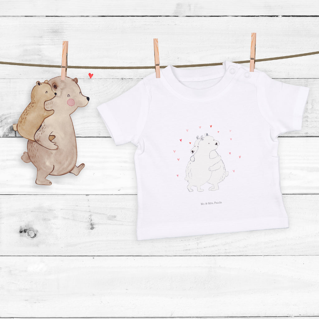 Baby T-Shirt Eisbär Umarmen  Mädchen,Jungen,Unisex,Motiv,Baby T-Shirt,Kurzarm  süße Tiermotive, gute Laune, lustige Sprüche, Tiere