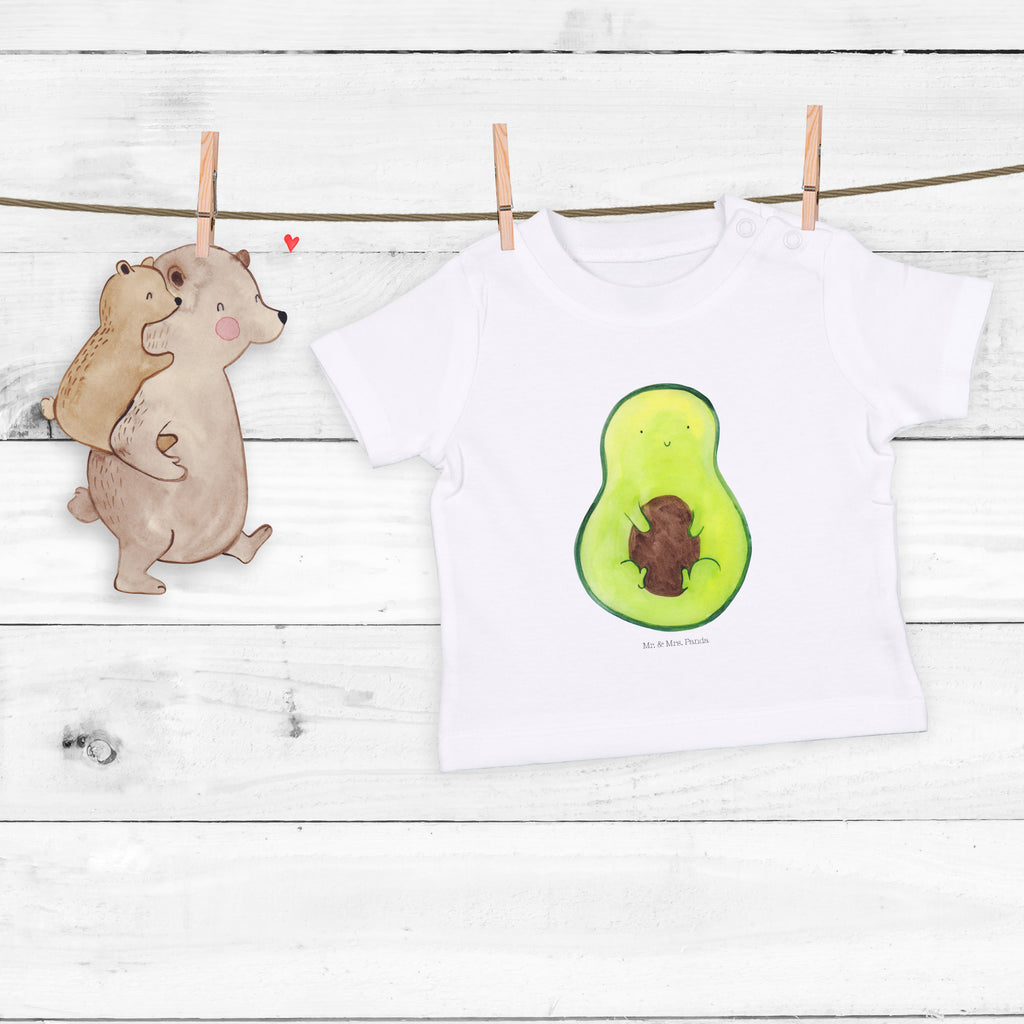 Baby T-Shirt Avocado mit Kern Avocado, Avokado, Avocadokern, Kern, Pflanze, Spruch Leben  Mädchen,Jungen,Unisex,Motiv,Baby T-Shirt,Kurzarm  Avocado, Veggie, Vegan, Gesund