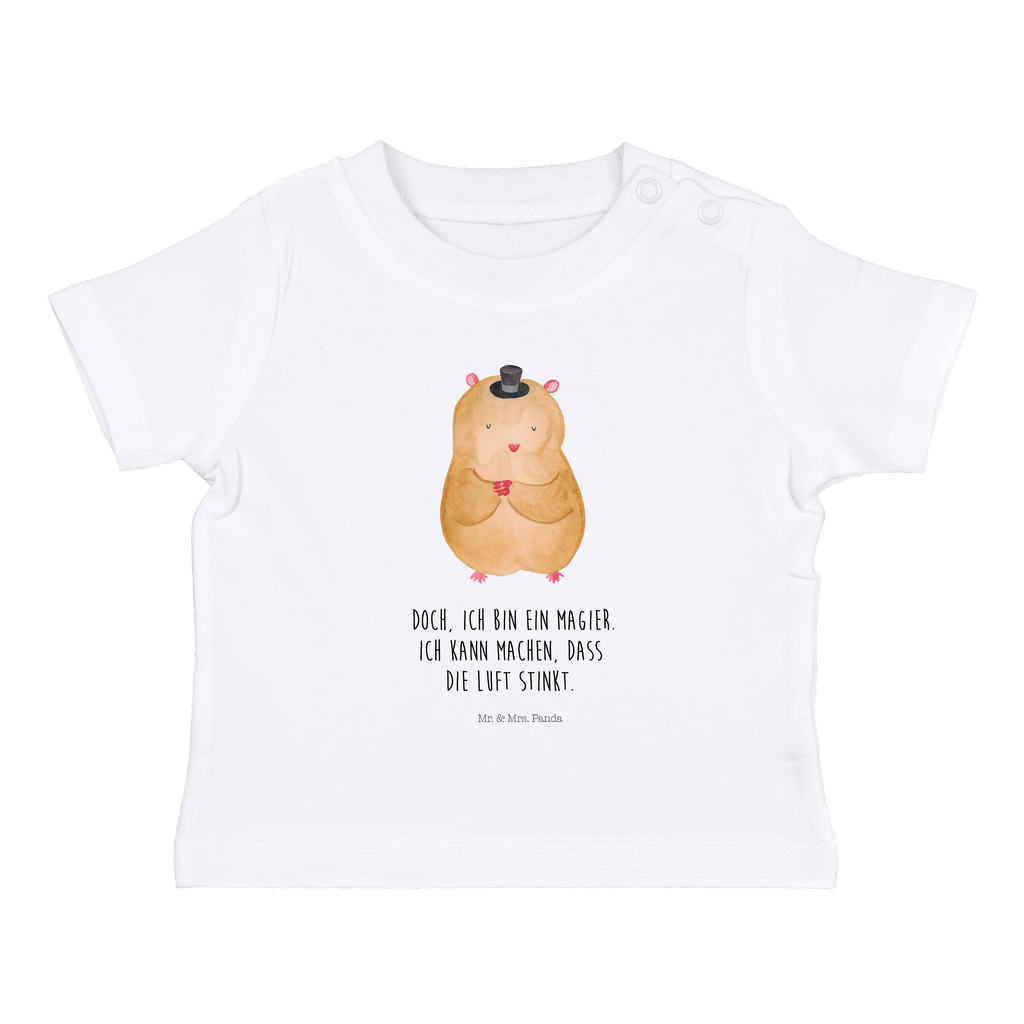 Baby T-Shirt Hamster mit Hut Hamster, Hut, Magier, Zylinder, Zwerghamster, Zauberer, Houdini	 Mädchen,Jungen,Unisex,Motiv,Baby T-Shirt,Kurzarm  süße Tiermotive, gute Laune, lustige Sprüche, Tiere