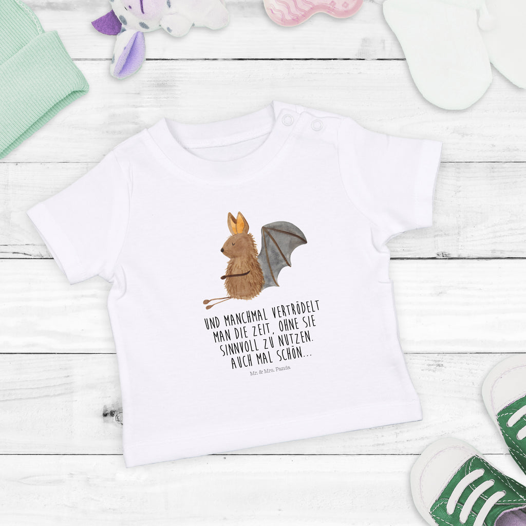 Baby T-Shirt Fledermaus sitzend Fledermaus, Fledermäuse, Motivation, entspannen Mädchen,Jungen,Unisex,Motiv,Baby T-Shirt,Kurzarm  süße Tiermotive, gute Laune, lustige Sprüche, Tiere