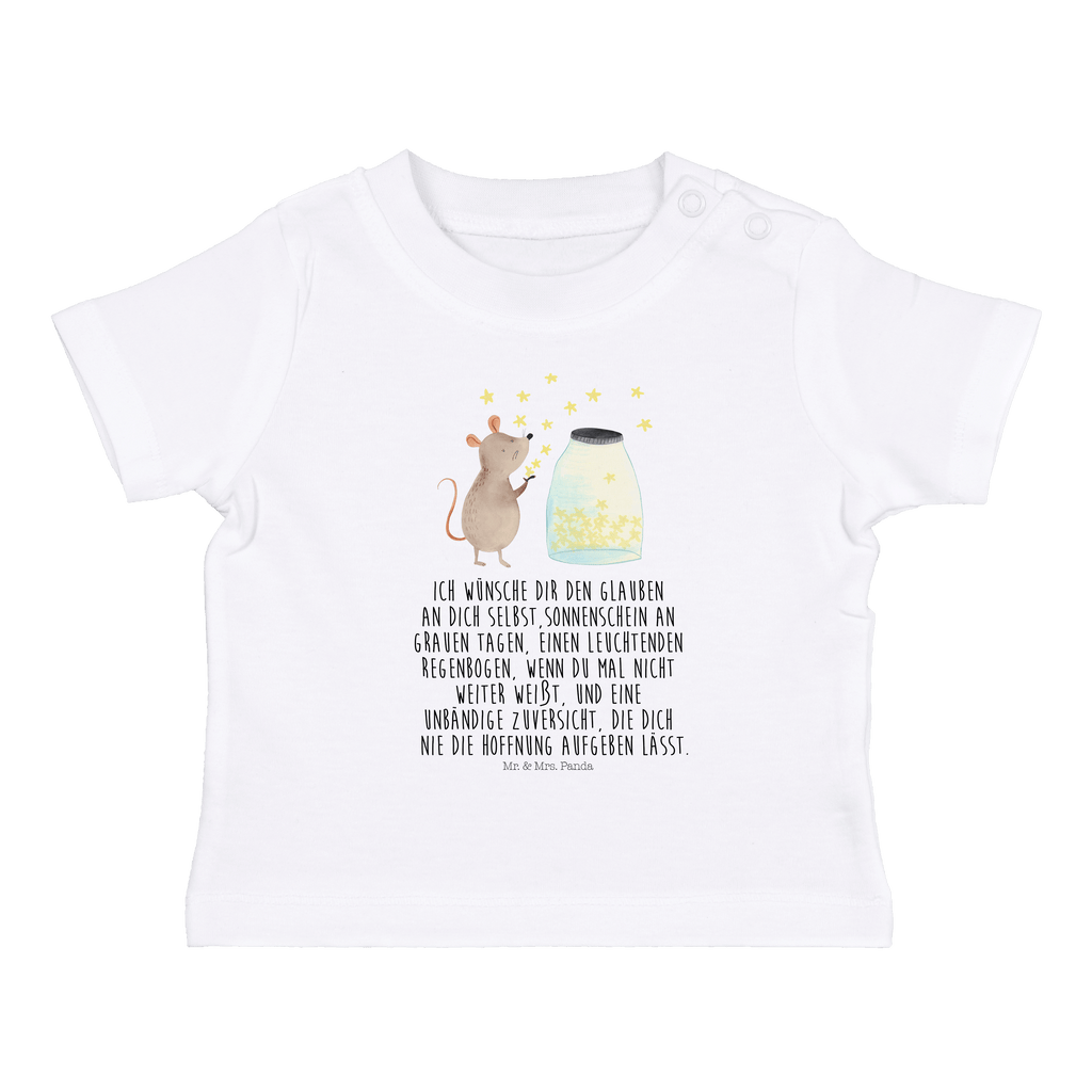 Baby T-Shirt Maus Sterne Maus, Sterne, Wunsch,Kind, Taufe, Taufgeschenk, Geburt, Schwangerschaft, erstes Kind, Kindergeburtstag, Geburtstag, Hoffnung, Träume Mädchen,Jungen,Unisex,Motiv,Baby T-Shirt,Kurzarm  süße Tiermotive, gute Laune, lustige Sprüche, Tiere