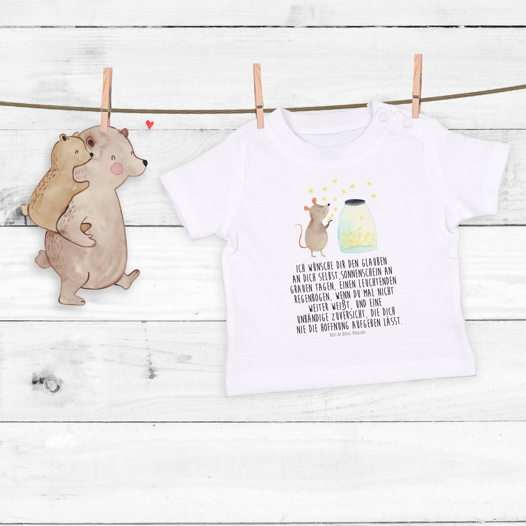 Baby T-Shirt Maus Sterne Maus, Sterne, Wunsch,Kind, Taufe, Taufgeschenk, Geburt, Schwangerschaft, erstes Kind, Kindergeburtstag, Geburtstag, Hoffnung, Träume Mädchen,Jungen,Unisex,Motiv,Baby T-Shirt,Kurzarm  süße Tiermotive, gute Laune, lustige Sprüche, Tiere