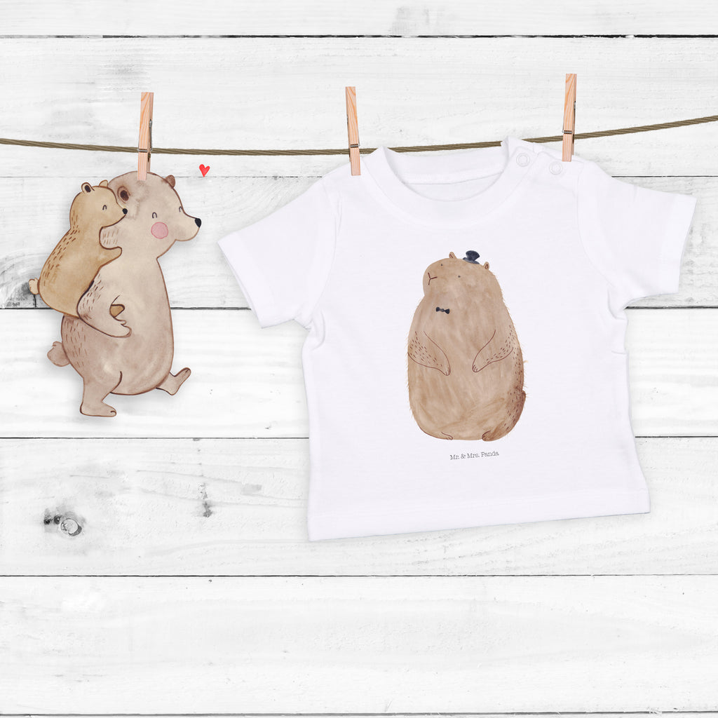 Baby T-Shirt Murmeltier Murmeltier, Knigge, Fröhlichkeit, Freundlichkeit, Respekt, Anstand,  Mädchen,Jungen,Unisex,Motiv,Baby T-Shirt,Kurzarm  süße Tiermotive, gute Laune, lustige Sprüche, Tiere