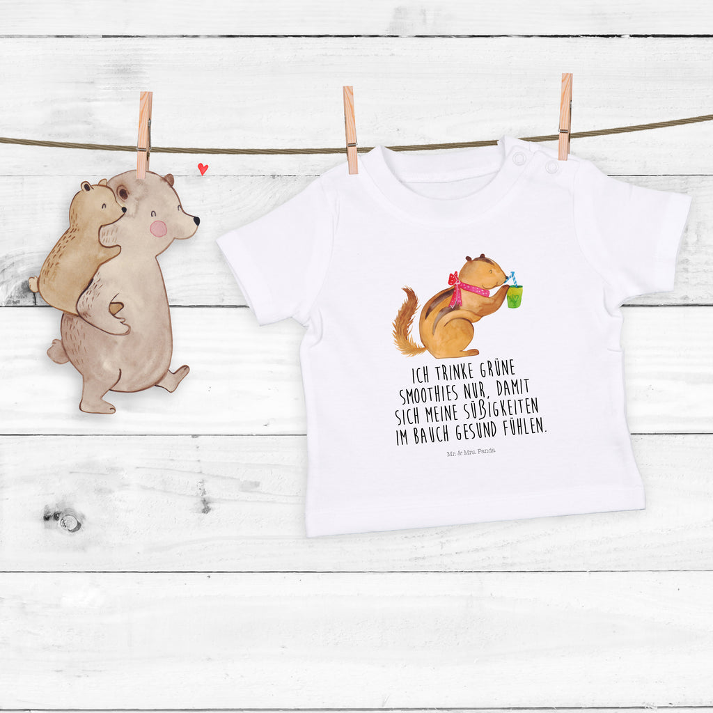 Baby T-Shirt Eichhörnchen Smoothie Green Smoothies, Diät, Abnehmen, Streifenhörnchen, Eichhörnchen,  Mädchen,Jungen,Unisex,Motiv,Baby T-Shirt,Kurzarm  süße Tiermotive, gute Laune, lustige Sprüche, Tiere
