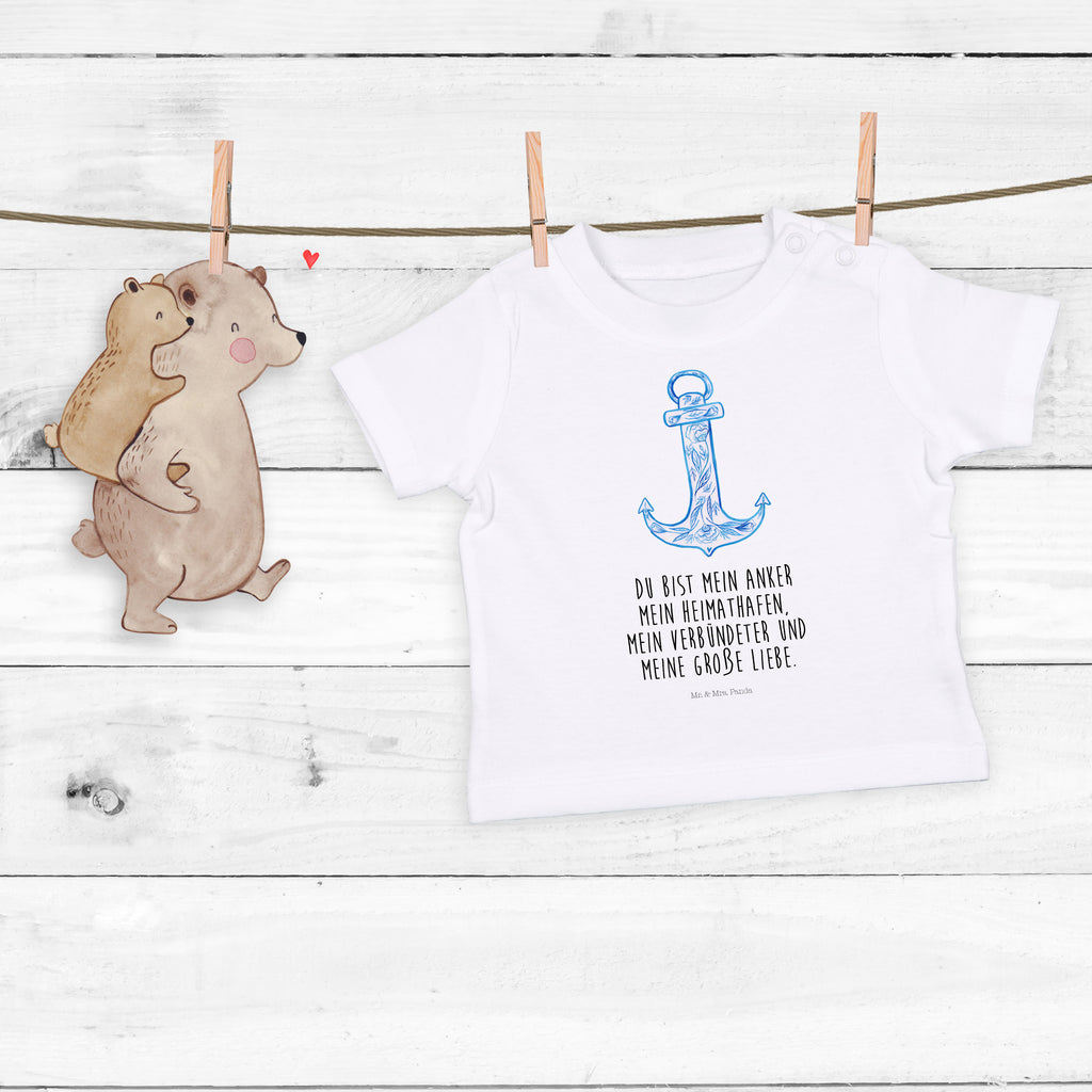 Baby T-Shirt Anker Blau  Mädchen,Jungen,Unisex,Motiv,Baby T-Shirt,Kurzarm  süße Tiermotive, gute Laune, lustige Sprüche, Tiere
