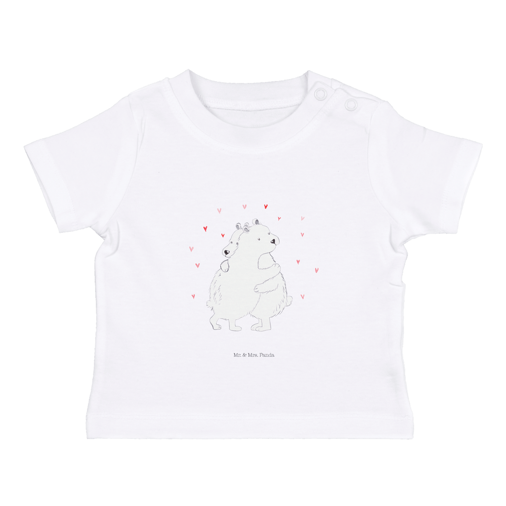 Baby T-Shirt Eisbär Umarmen  Mädchen,Jungen,Unisex,Motiv,Baby T-Shirt,Kurzarm  süße Tiermotive, gute Laune, lustige Sprüche, Tiere