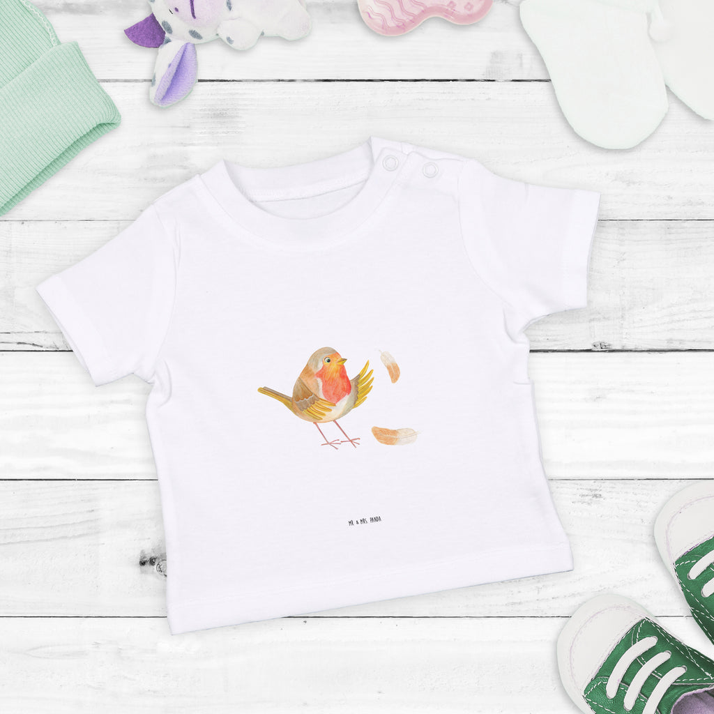 Baby T-Shirt Rotkehlchen mit Federn What if i fall, Rotkehlchen, Spruch Motivation, Spruch Mut, Vogel, Motivation Sprüche, Motivationsbilder, fliegen  Mädchen,Jungen,Unisex,Motiv,Baby T-Shirt,Kurzarm  süße Tiermotive, gute Laune, lustige Sprüche, Tiere