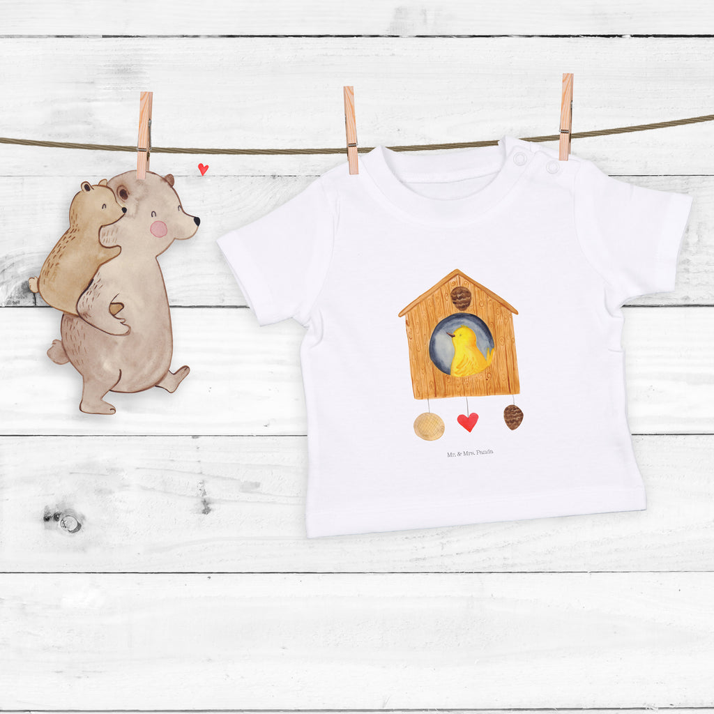 Baby T-Shirt Vogelhaus sweet Home Vogelhaus, Vogel, Home sweet Home, Einzug, Umzug, Geschenk, Einzugsgeschenk, Hausbau, Haus Mädchen,Jungen,Unisex,Motiv,Baby T-Shirt,Kurzarm  süße Tiermotive, gute Laune, lustige Sprüche, Tiere