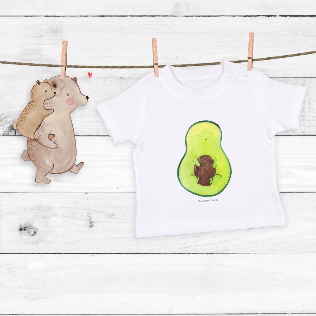 Baby T-Shirt Avocado mit Kern Avocado, Avokado, Avocadokern, Kern, Pflanze, Spruch Leben  Mädchen,Jungen,Unisex,Motiv,Baby T-Shirt,Kurzarm  Avocado, Veggie, Vegan, Gesund