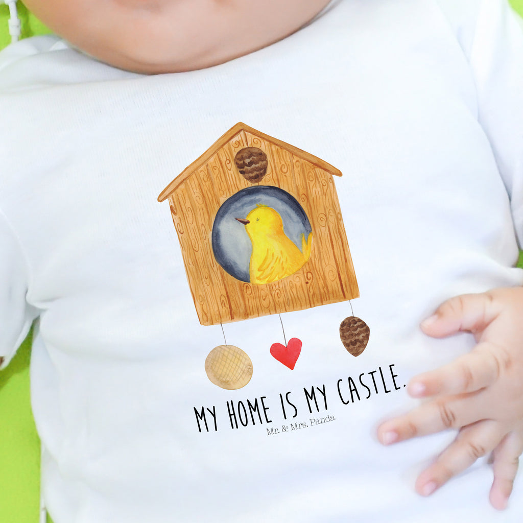 Baby T-Shirt Vogelhaus Vogel, Vögel, Vogelhaus, Vogelhäuschen, Home sweet home, Zuhause, Nest, Eigenheim, Familie, Wohnung, Haus, unser Haus, Lieblingsort, Castle Mädchen,Jungen,Unisex,Motiv,Baby T-Shirt,Kurzarm  süße Tiermotive, gute Laune, lustige Sprüche, Tiere