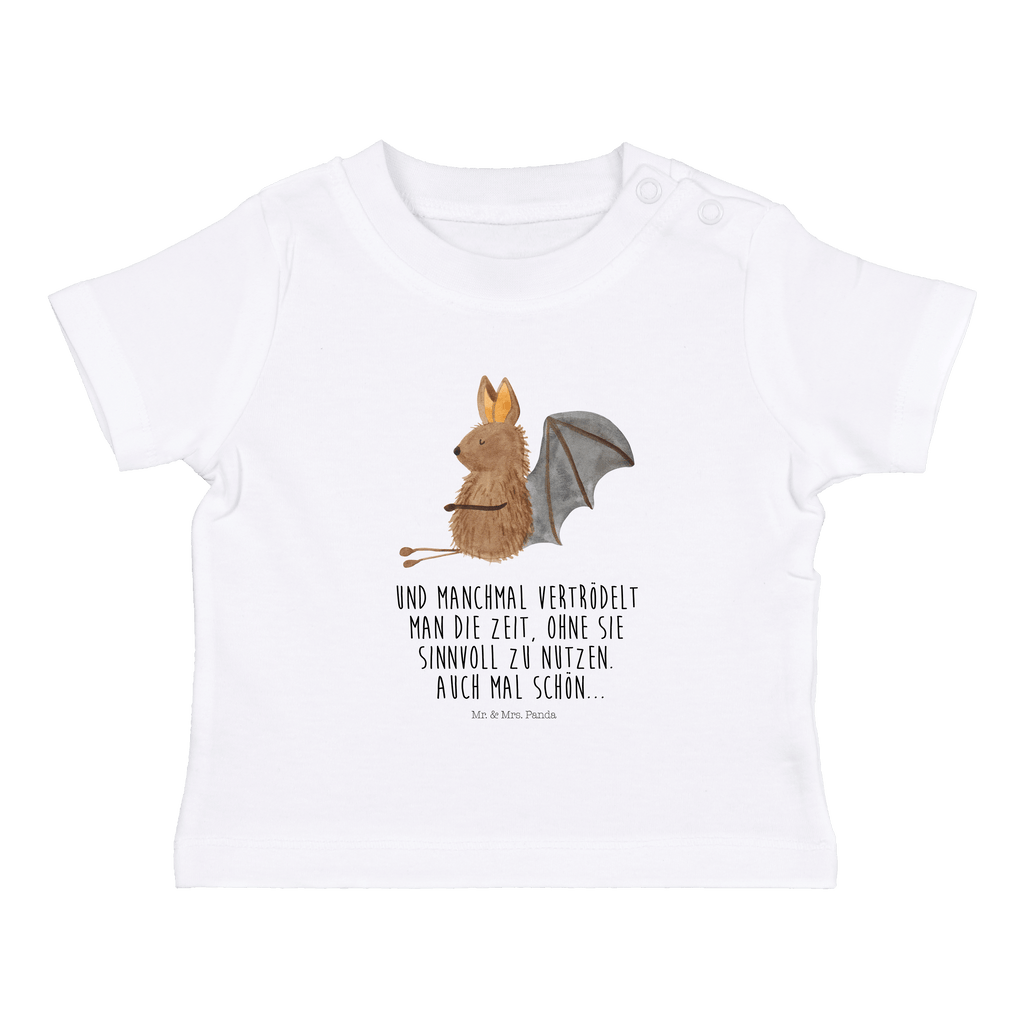 Baby T-Shirt Fledermaus sitzend Fledermaus, Fledermäuse, Motivation, entspannen Mädchen,Jungen,Unisex,Motiv,Baby T-Shirt,Kurzarm  süße Tiermotive, gute Laune, lustige Sprüche, Tiere