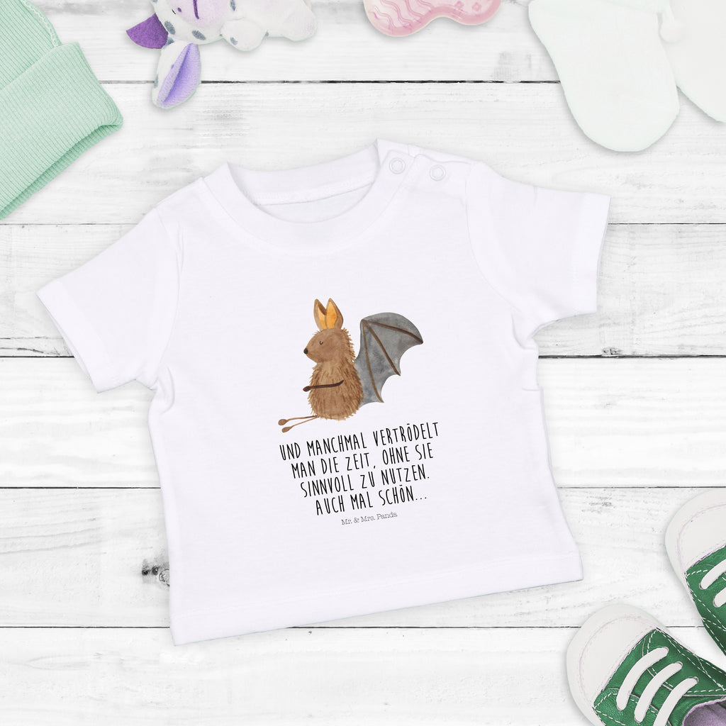 Baby T-Shirt Fledermaus sitzend Fledermaus, Fledermäuse, Motivation, entspannen Mädchen,Jungen,Unisex,Motiv,Baby T-Shirt,Kurzarm  süße Tiermotive, gute Laune, lustige Sprüche, Tiere
