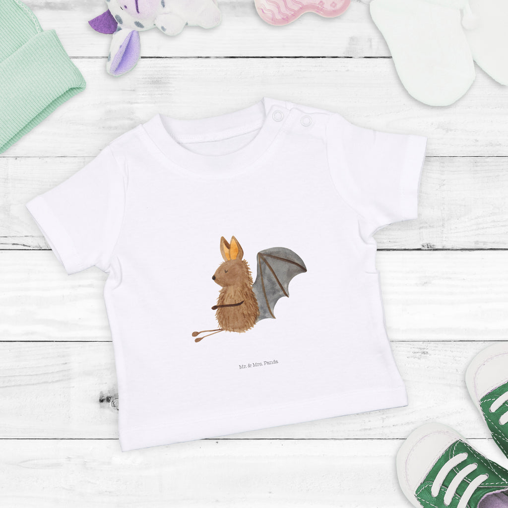 Baby T-Shirt Fledermaus sitzend Fledermaus, Fledermäuse, Motivation, entspannen Mädchen,Jungen,Unisex,Motiv,Baby T-Shirt,Kurzarm  süße Tiermotive, gute Laune, lustige Sprüche, Tiere