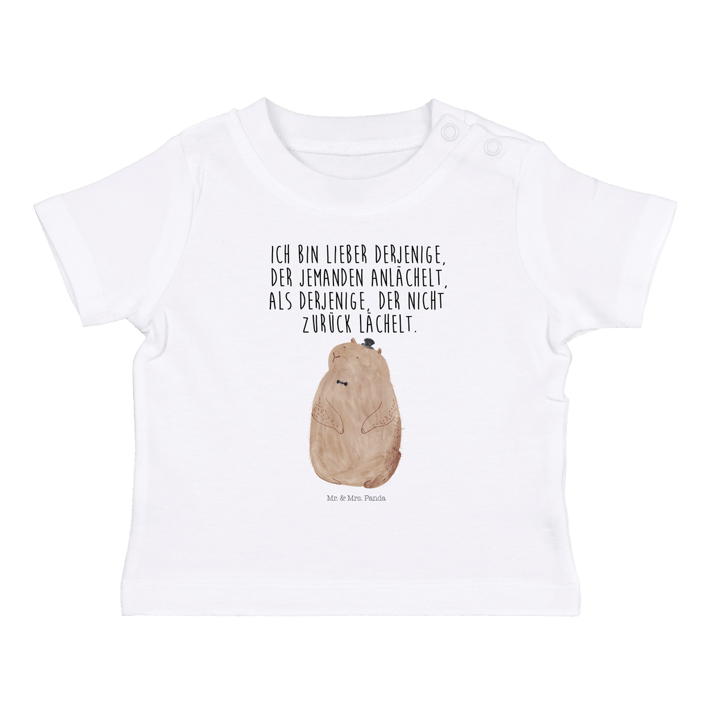 Baby T-Shirt Murmeltier Murmeltier, Knigge, Fröhlichkeit, Freundlichkeit, Respekt, Anstand,  Mädchen,Jungen,Unisex,Motiv,Baby T-Shirt,Kurzarm  süße Tiermotive, gute Laune, lustige Sprüche, Tiere