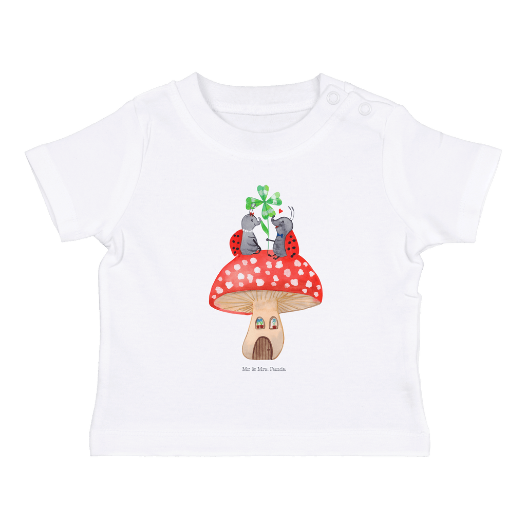 Baby T-Shirt Marienkäfer Paar Fliegenpilz Haus, Wohnung, zuhause, Fliegenpilz, Marienkäfer, Fleigenpilzhaus Mädchen,Jungen,Unisex,Motiv,Baby T-Shirt,Kurzarm  süße Tiermotive, gute Laune, lustige Sprüche, Tiere