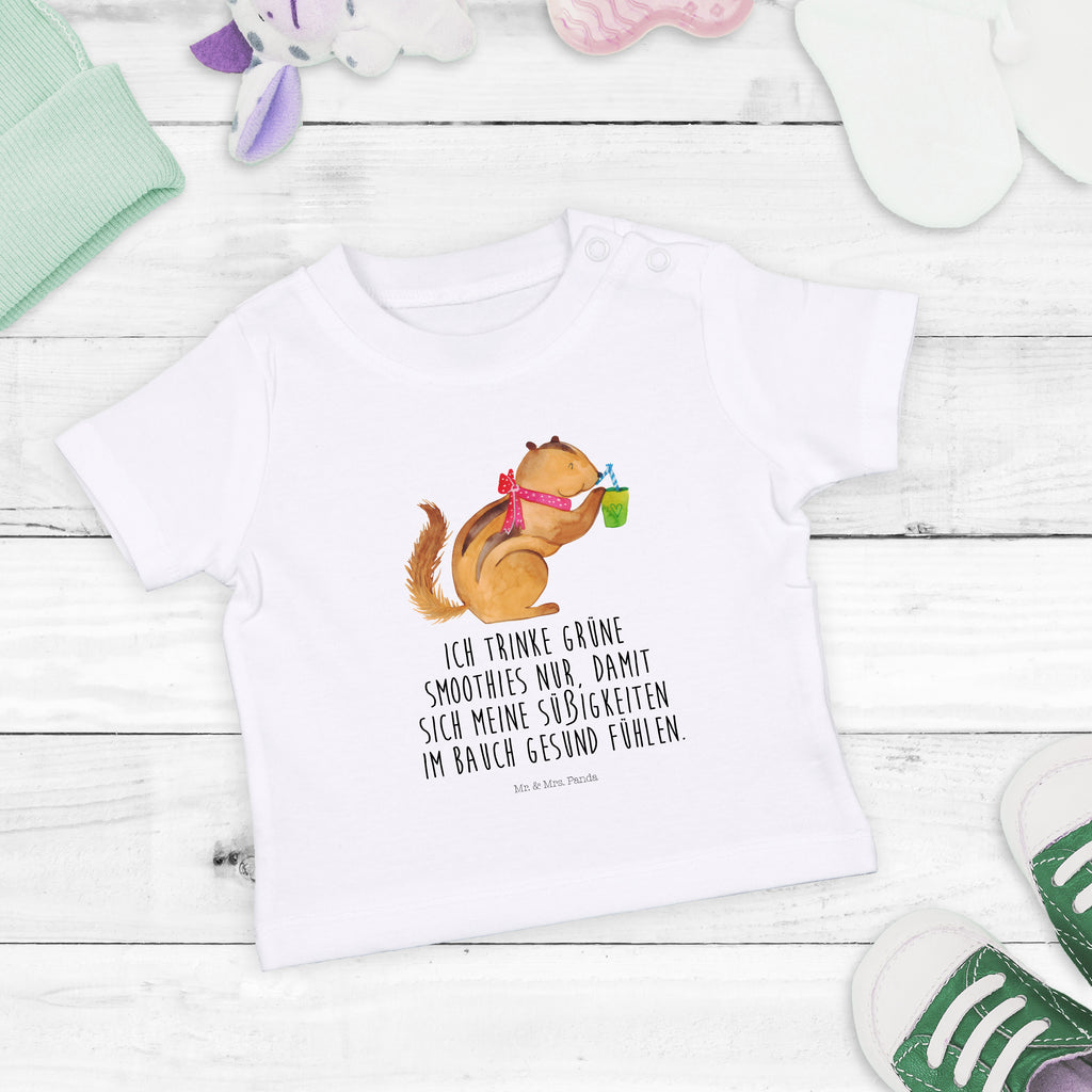 Baby T-Shirt Eichhörnchen Smoothie Green Smoothies, Diät, Abnehmen, Streifenhörnchen, Eichhörnchen,  Mädchen,Jungen,Unisex,Motiv,Baby T-Shirt,Kurzarm  süße Tiermotive, gute Laune, lustige Sprüche, Tiere