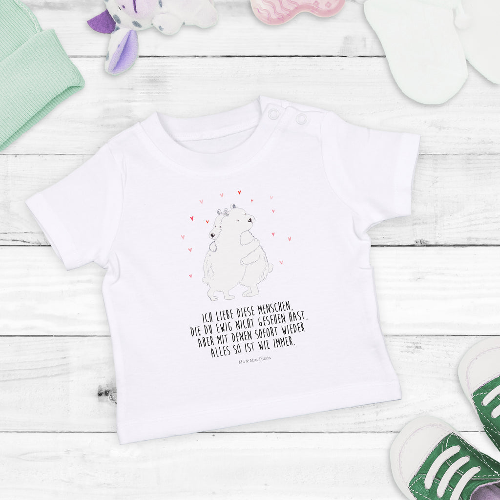 Baby T-Shirt Eisbär Umarmen  Mädchen,Jungen,Unisex,Motiv,Baby T-Shirt,Kurzarm  süße Tiermotive, gute Laune, lustige Sprüche, Tiere