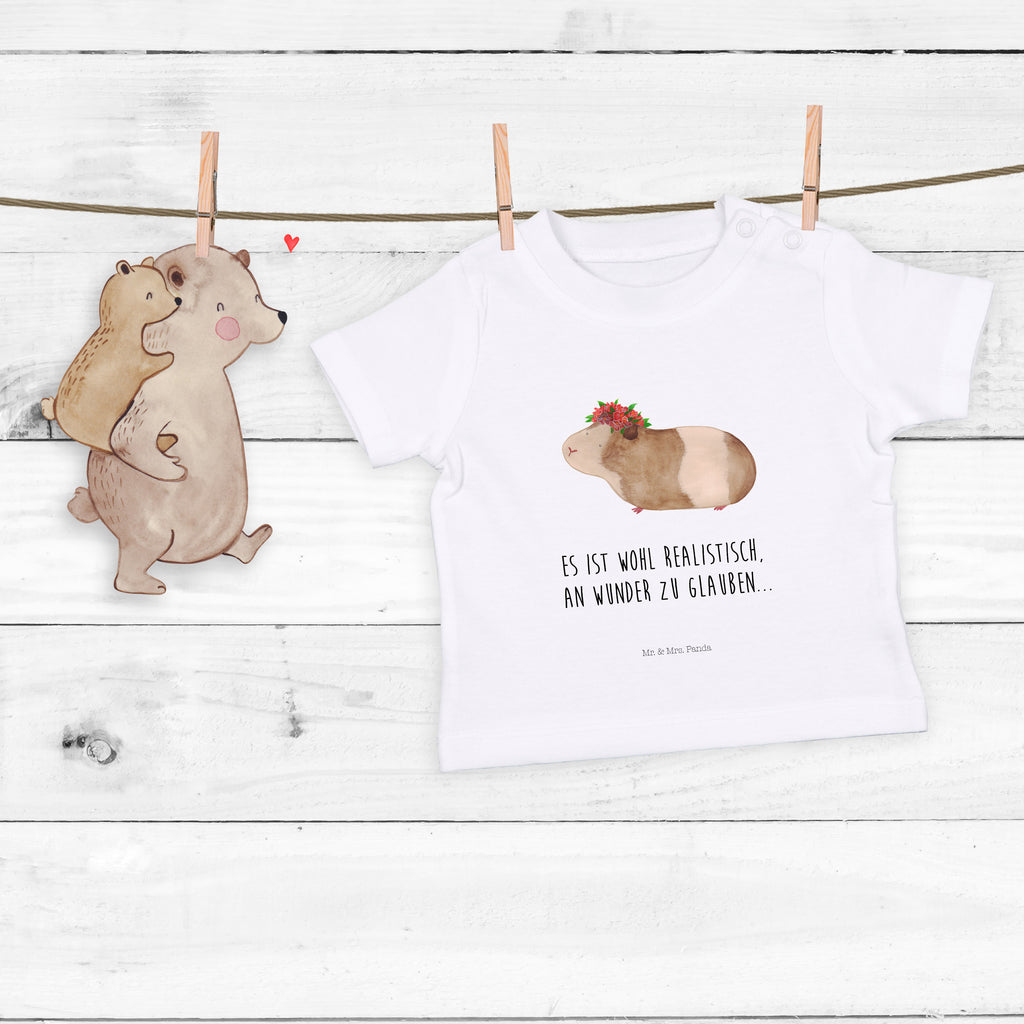 Baby T-Shirt Meerschweinchen weise Meerschweinchen, Meerie, Meeries, Wunder, Blumenkind, Realität, Spruch, Weisheit, Motivation, Wunderland Mädchen,Jungen,Unisex,Motiv,Baby T-Shirt,Kurzarm  süße Tiermotive, gute Laune, lustige Sprüche, Tiere