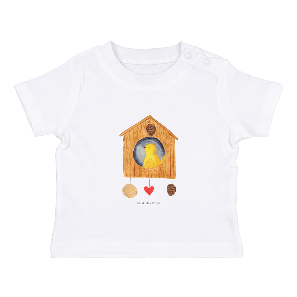 Baby T-Shirt Vogelhaus Vogel, Vögel, Vogelhaus, Vogelhäuschen, Home sweet home, Zuhause, Nest, Eigenheim, Familie, Wohnung, Haus, unser Haus, Lieblingsort, Castle Mädchen,Jungen,Unisex,Motiv,Baby T-Shirt,Kurzarm  süße Tiermotive, gute Laune, lustige Sprüche, Tiere