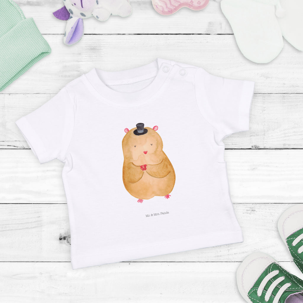 Baby T-Shirt Hamster mit Hut Hamster, Hut, Magier, Zylinder, Zwerghamster, Zauberer, Houdini	 Mädchen,Jungen,Unisex,Motiv,Baby T-Shirt,Kurzarm  süße Tiermotive, gute Laune, lustige Sprüche, Tiere