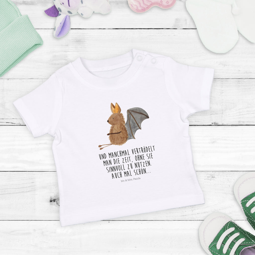 Baby T-Shirt Fledermaus sitzend Fledermaus, Fledermäuse, Motivation, entspannen Mädchen,Jungen,Unisex,Motiv,Baby T-Shirt,Kurzarm  süße Tiermotive, gute Laune, lustige Sprüche, Tiere