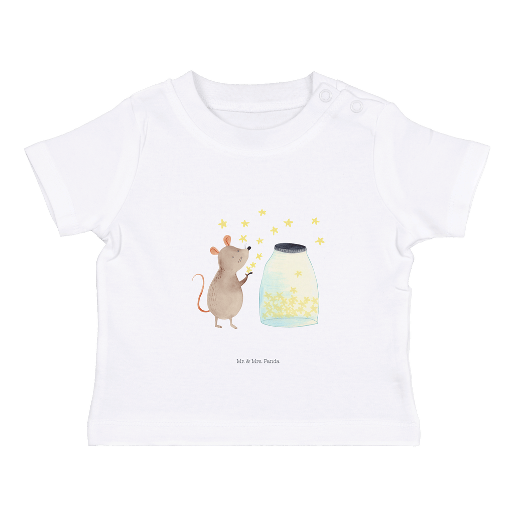 Baby T-Shirt Maus Sterne Maus, Sterne, Wunsch,Kind, Taufe, Taufgeschenk, Geburt, Schwangerschaft, erstes Kind, Kindergeburtstag, Geburtstag, Hoffnung, Träume Mädchen,Jungen,Unisex,Motiv,Baby T-Shirt,Kurzarm  süße Tiermotive, gute Laune, lustige Sprüche, Tiere