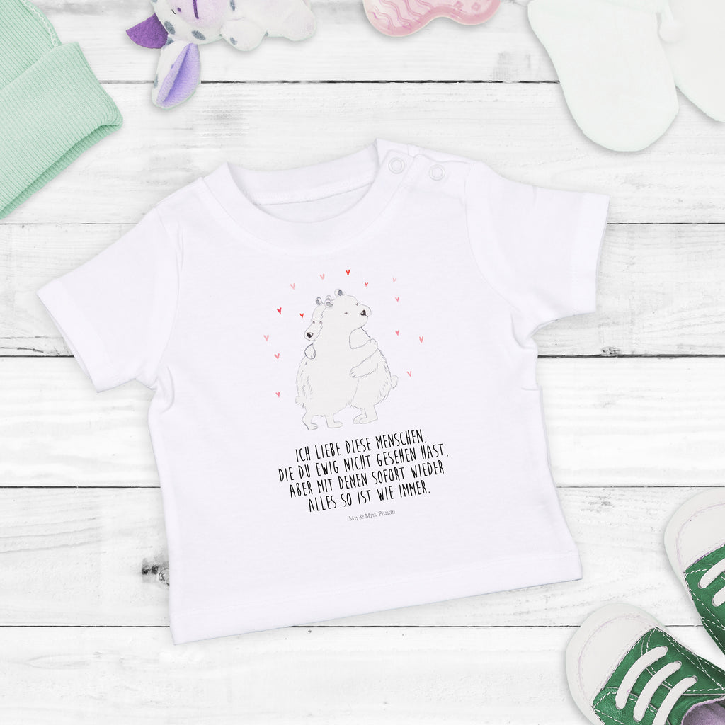 Baby T-Shirt Eisbär Umarmen  Mädchen,Jungen,Unisex,Motiv,Baby T-Shirt,Kurzarm  süße Tiermotive, gute Laune, lustige Sprüche, Tiere