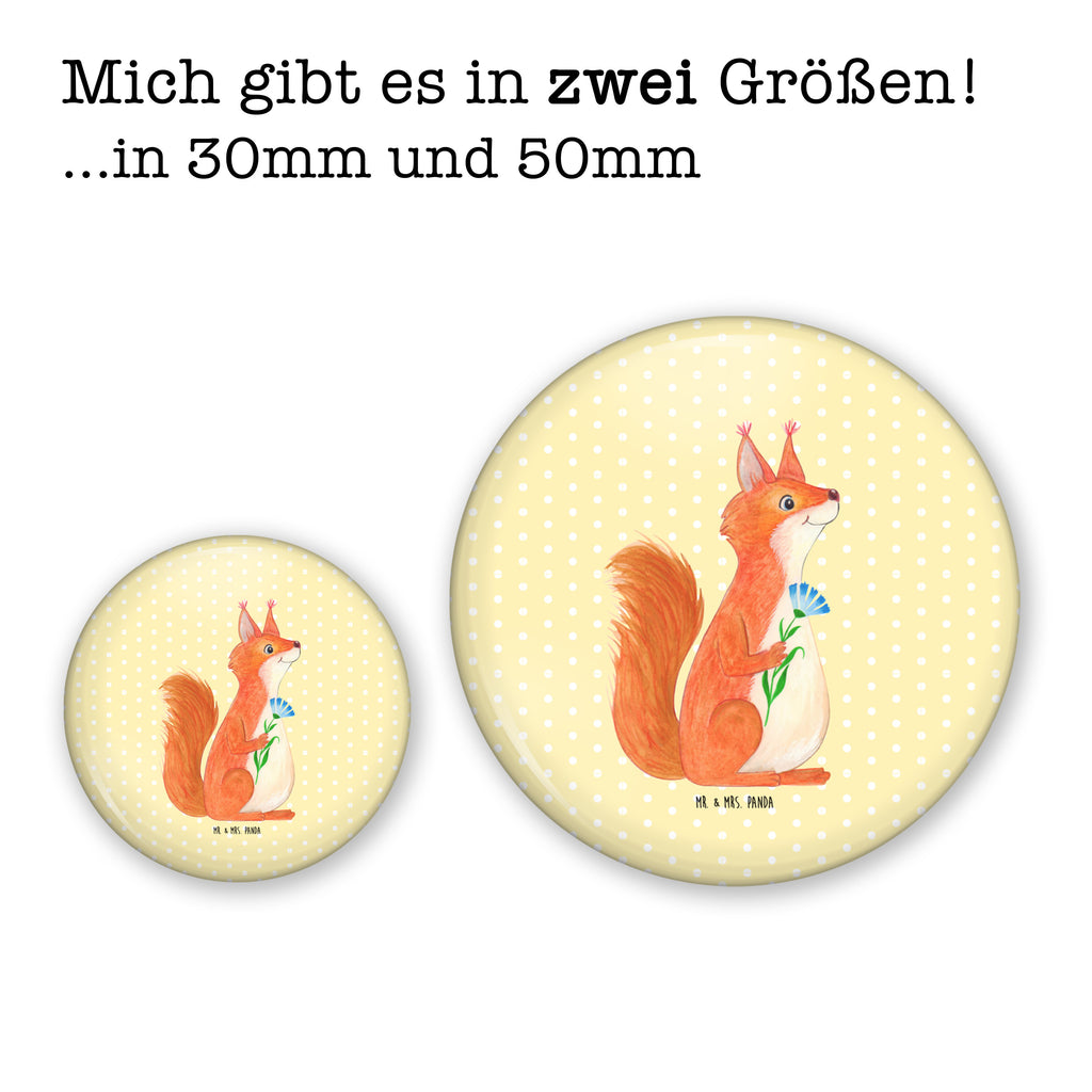 Button Eichhörnchen Blume