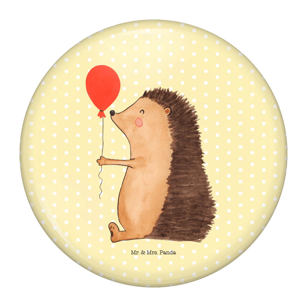 Button Igel mit Luftballon
