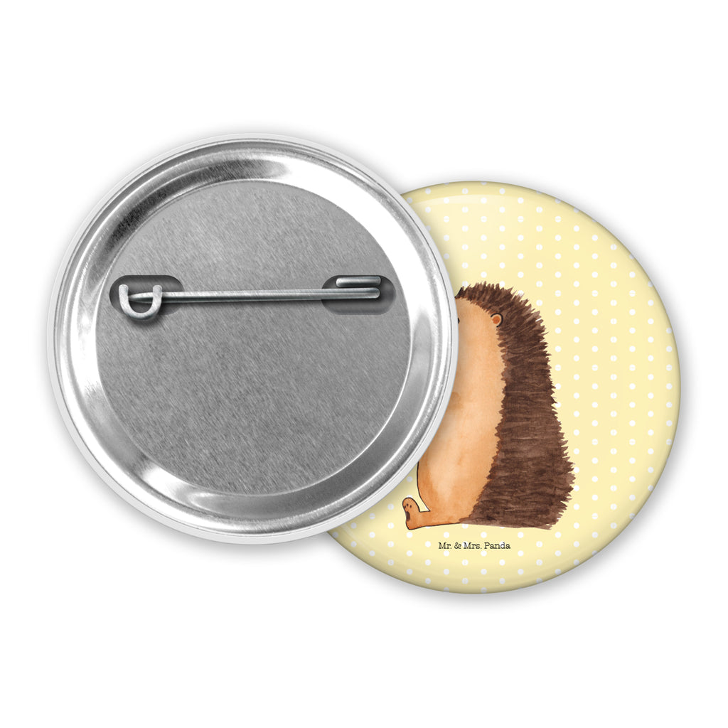 Button Igel mit Luftballon