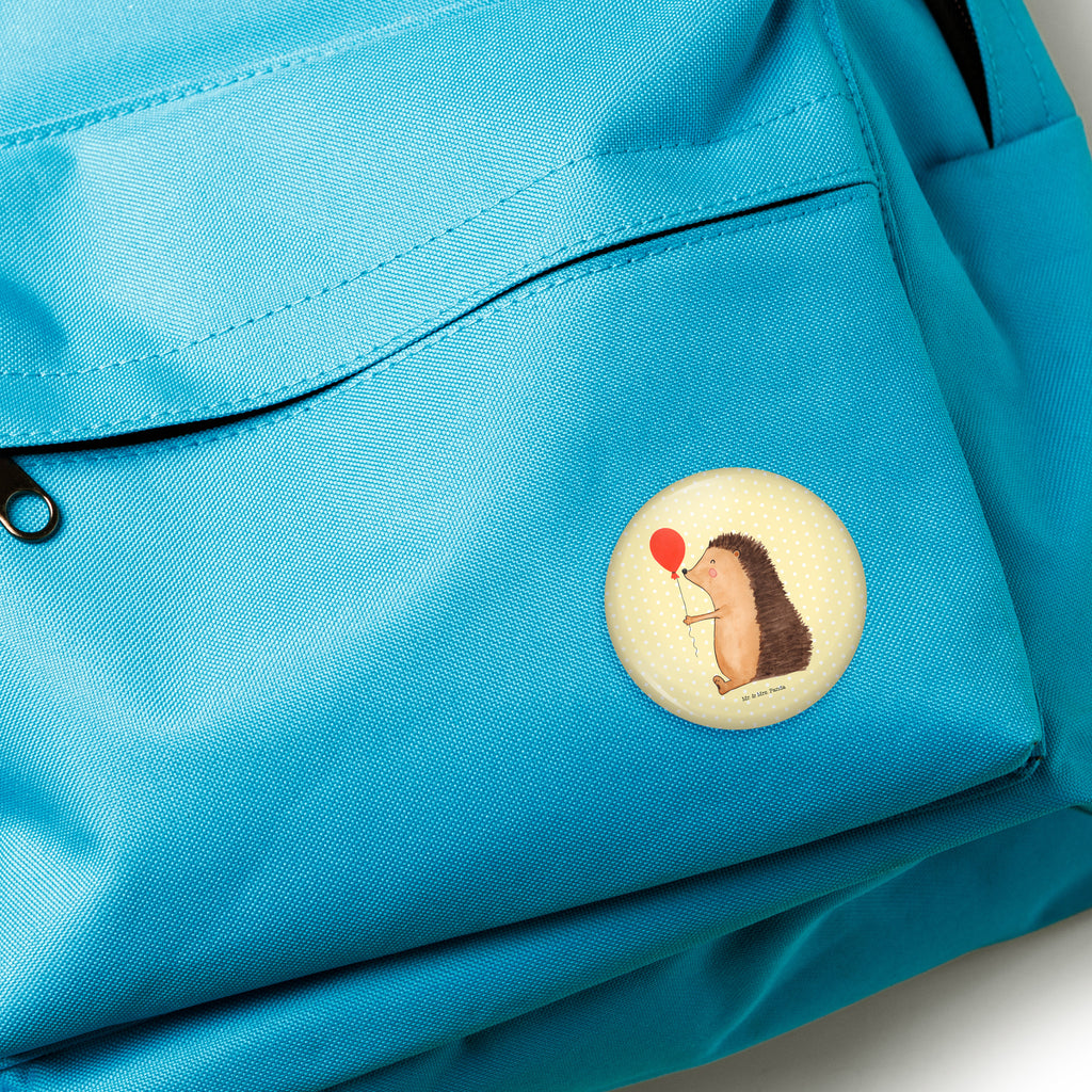 Button Igel mit Luftballon