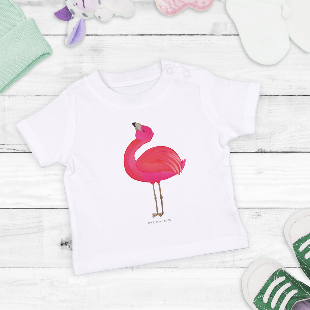 Baby T-Shirt Flamingo stolz Flamingo, stolz, Freude, Selbstliebe, Selbstakzeptanz, Freundin, beste Freundin, Tochter, Mama, Schwester, Mädchen, Jungen, Unisex, Motiv ,Baby T-Shirt, Kurzarm, Shirt, Baby  Flamingo