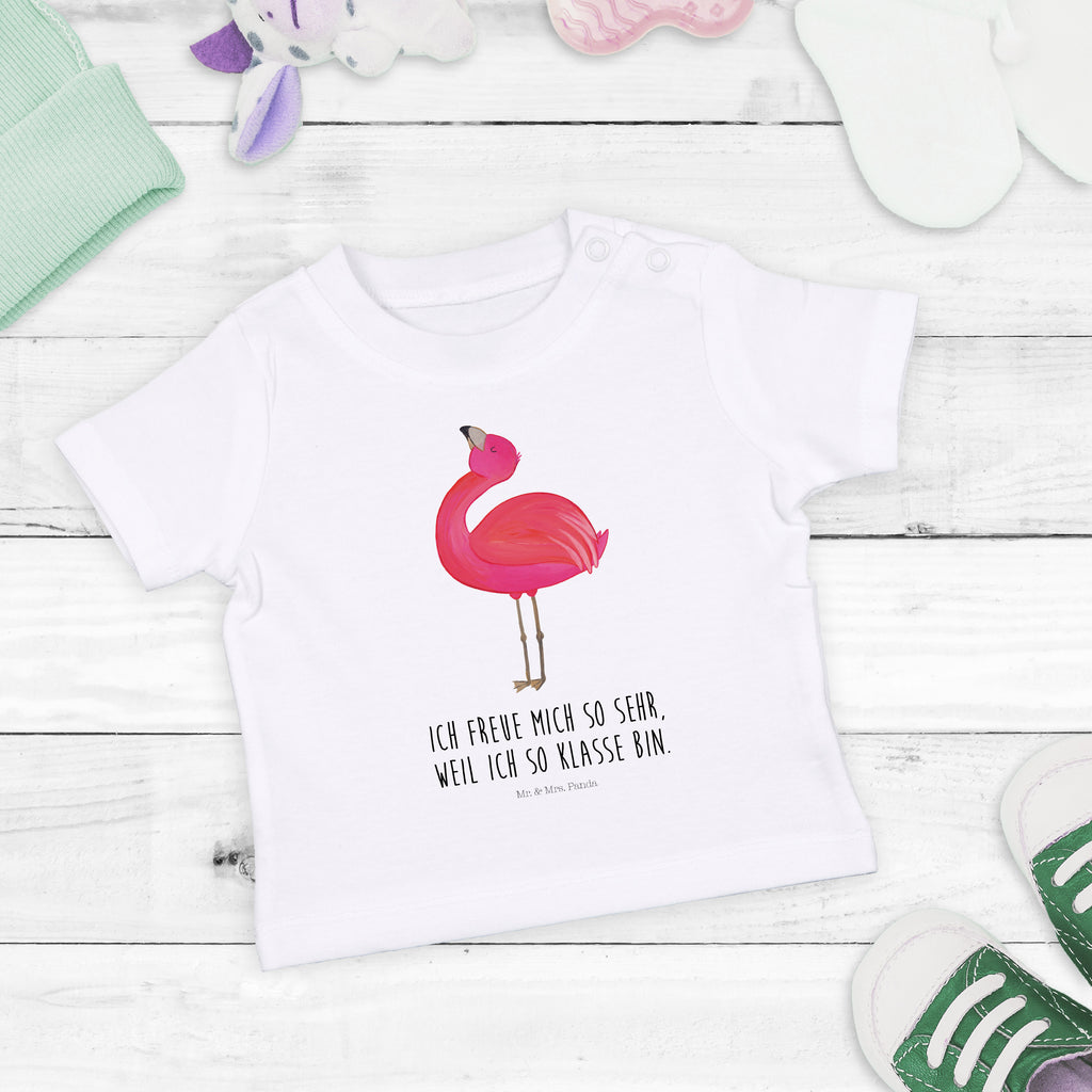 Baby T-Shirt Flamingo stolz Flamingo, stolz, Freude, Selbstliebe, Selbstakzeptanz, Freundin, beste Freundin, Tochter, Mama, Schwester, Mädchen, Jungen, Unisex, Motiv ,Baby T-Shirt, Kurzarm, Shirt, Baby  Flamingo