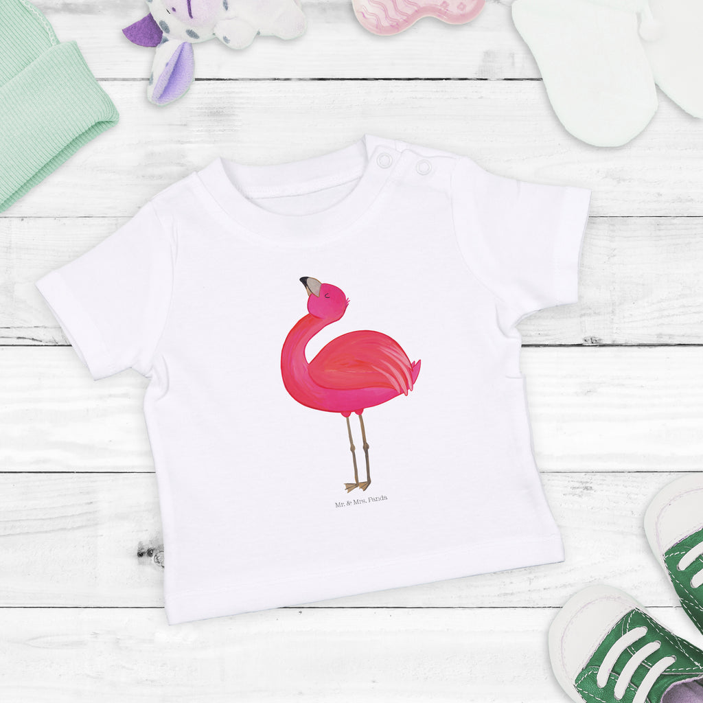 Baby T-Shirt Flamingo stolz Flamingo, stolz, Freude, Selbstliebe, Selbstakzeptanz, Freundin, beste Freundin, Tochter, Mama, Schwester, Mädchen, Jungen, Unisex, Motiv ,Baby T-Shirt, Kurzarm, Shirt, Baby  Flamingo