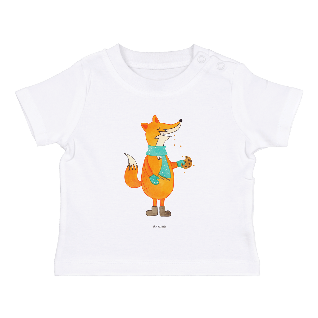 Baby T-Shirt Fuchs Keks Fuchs, Füchse, Backen Spruch, Kekse, Winter, Weihnachtszeit, Geschenk Weihnachten, Plätzchen, Liebe, Küche Deko Mädchen,Jungen,Unisex,Motiv,Baby T-Shirt,Kurzarm  Fuchs
