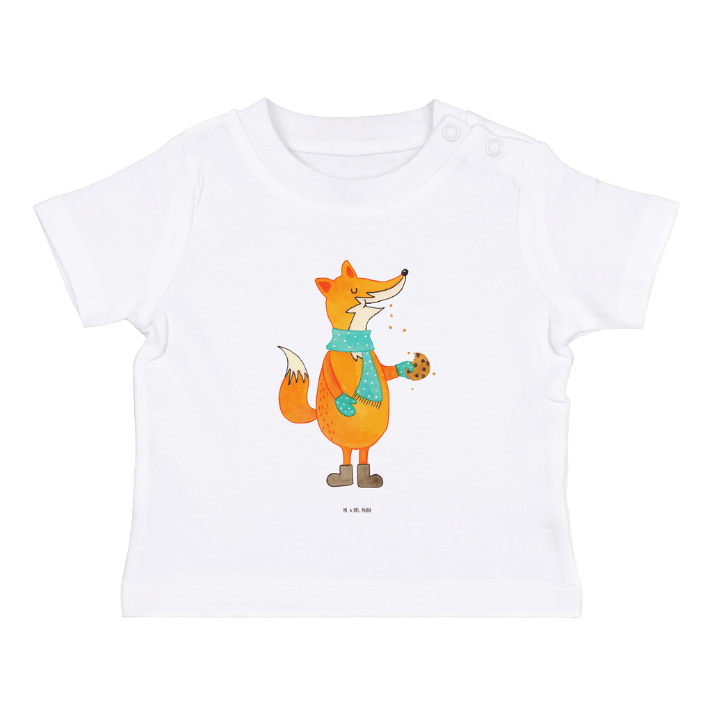 Baby T-Shirt Fuchs Keks Fuchs, Füchse, Backen Spruch, Kekse, Winter, Weihnachtszeit, Geschenk Weihnachten, Plätzchen, Liebe, Küche Deko Mädchen,Jungen,Unisex,Motiv,Baby T-Shirt,Kurzarm  Fuchs