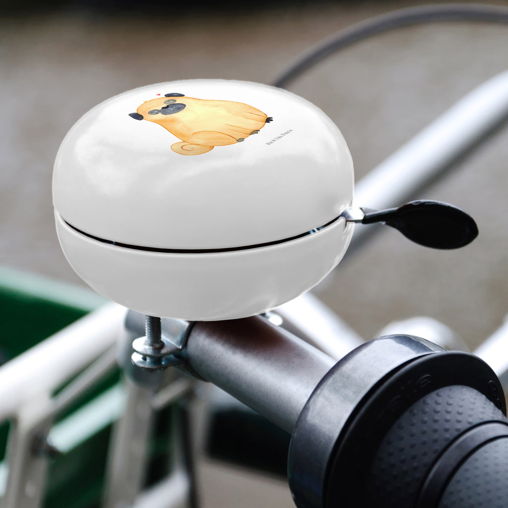 XL Fahrradklingel Mops Fahrradklingel, Fahrradglocke, Fahrrad, Mountainbike, Lenker, Laut, Motiv, Klang, Hund, Hundemotiv, Haustier, Hunderasse, Tierliebhaber, Hundebesitzer, Sprüche, Mops, Liebe, Hundeliebe